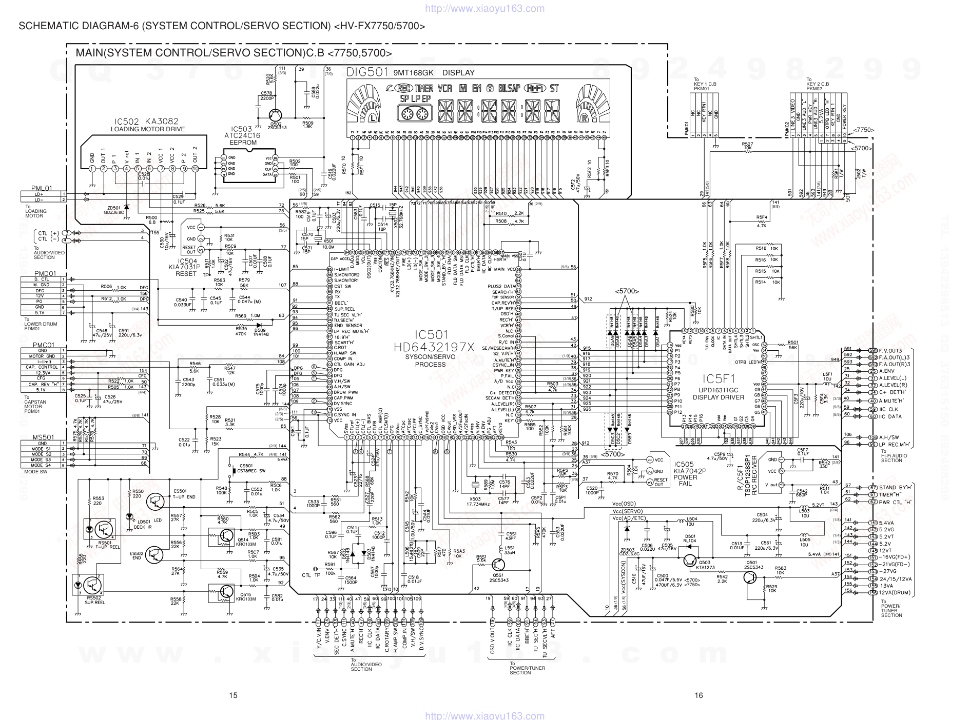 爱华AIWA HV-FX990LE放像机电路图-9