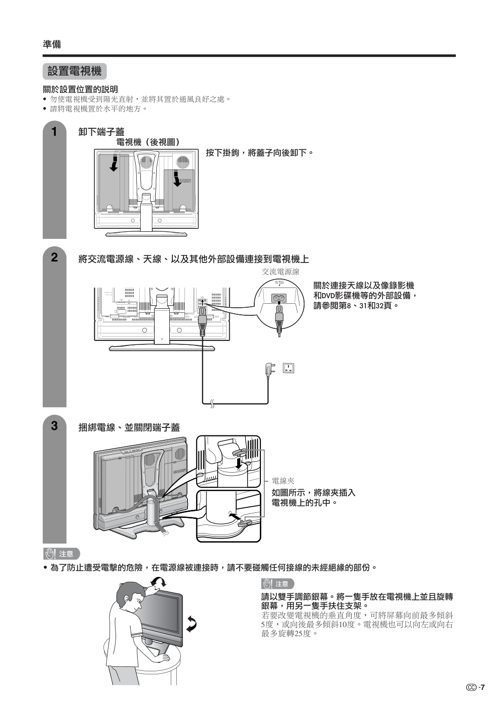 声宝LC-26GA5H型液晶电视机说明书-7 声宝LC-26GA5H型液晶电视机说明书-7