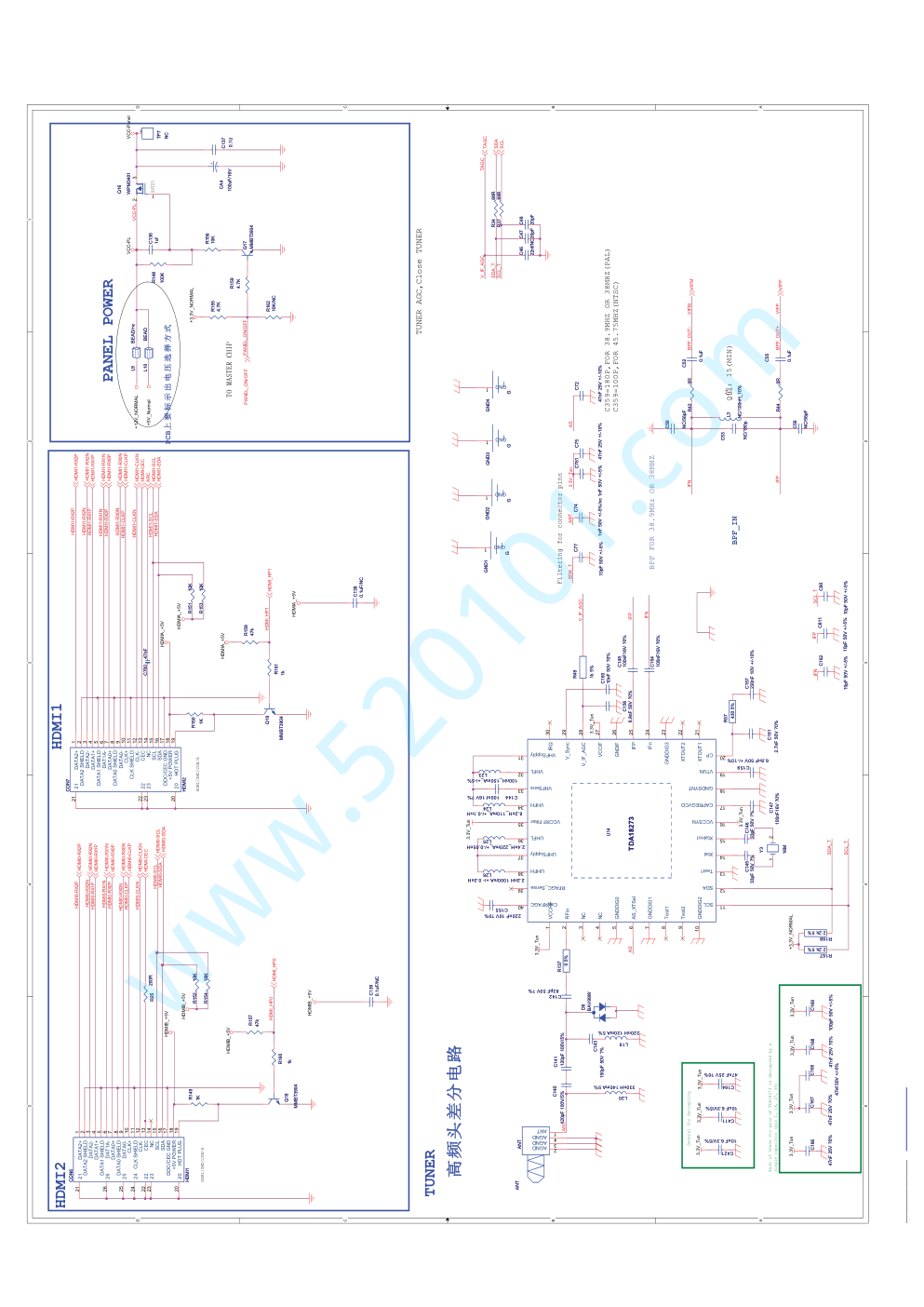 长虹LED42538E液晶电视主板电路原理图-0 长虹LED42538E液晶电视主板电路原理图-0