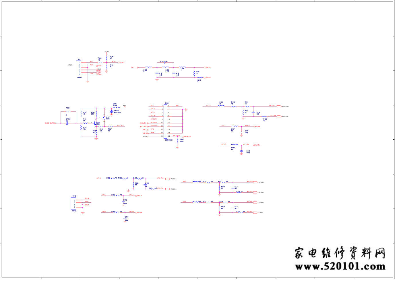 TCL LCD32K73液晶电视（MS18机芯）电路原理图-6