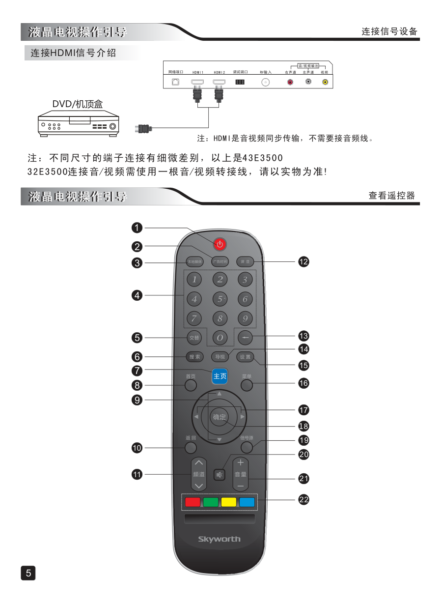 创维43E350E液晶彩电使用说明书-6 创维43E350E液晶彩电使用说明书-6