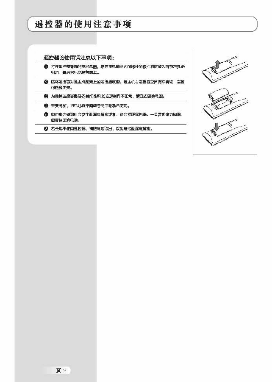 TCL王牌L32M71R液晶彩电使用说明书-9