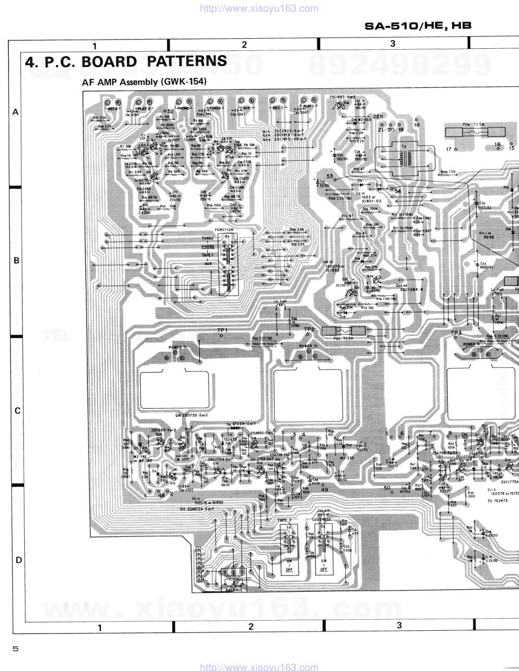先锋PIONEER SA-510音响电路图-4