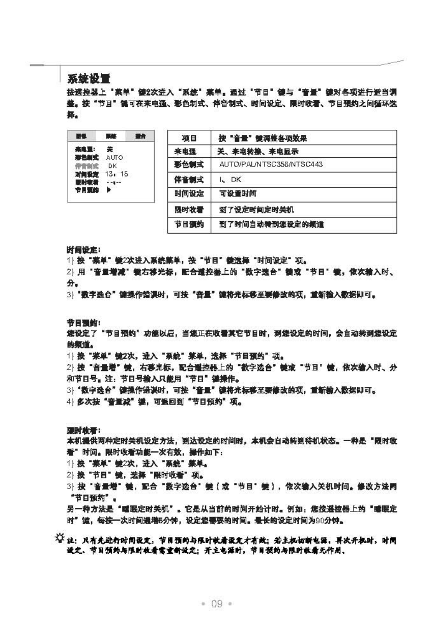 乐华29V28P彩电使用说明书-9