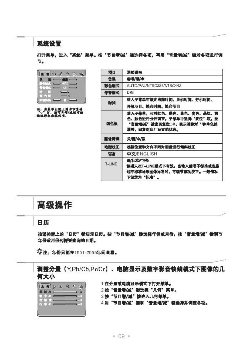 TCL王牌HD32B68I彩电使用说明书-9