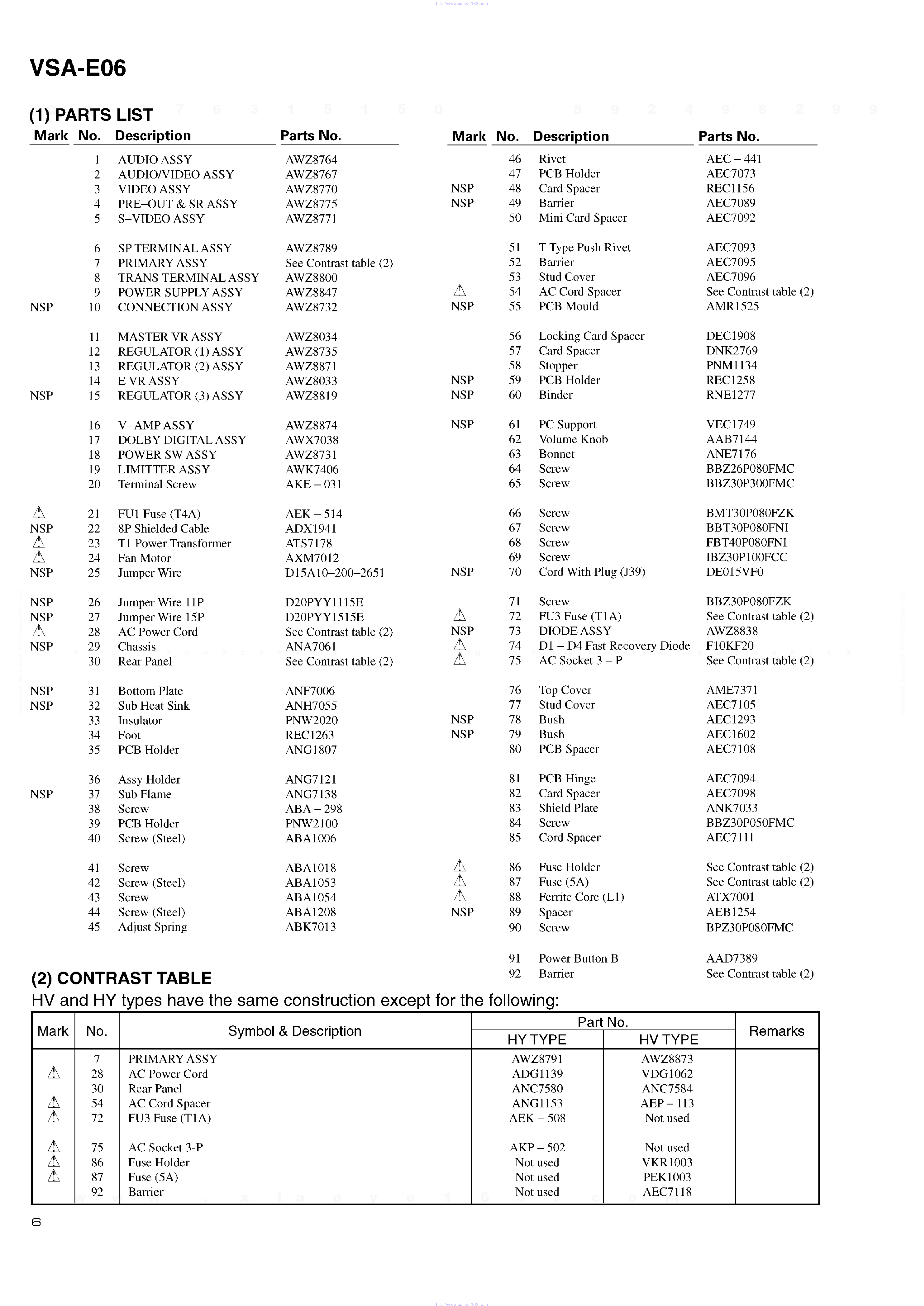 先锋PIONEER VSA-E06电路图-5 先锋PIONEER VSA-E06电路图-5