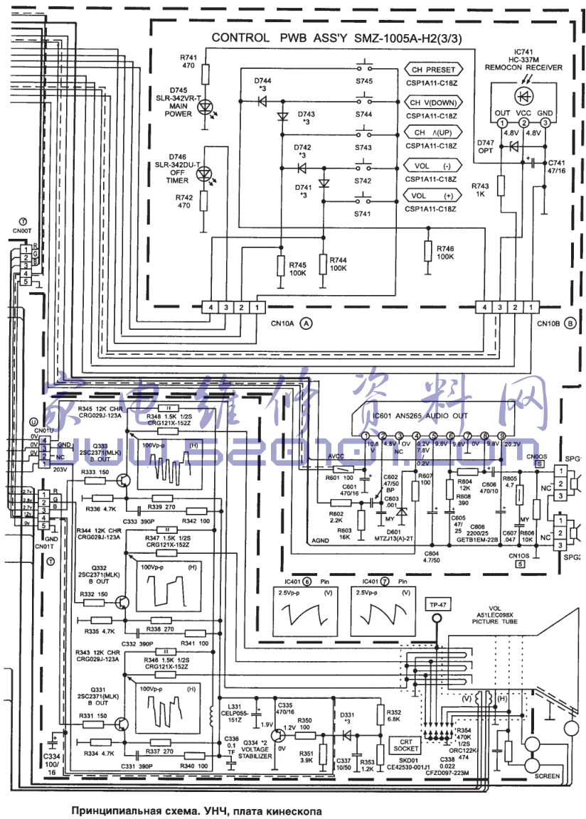 JVC AV-218PE彩电图纸-6 JVC AV-218PE彩电图纸-6