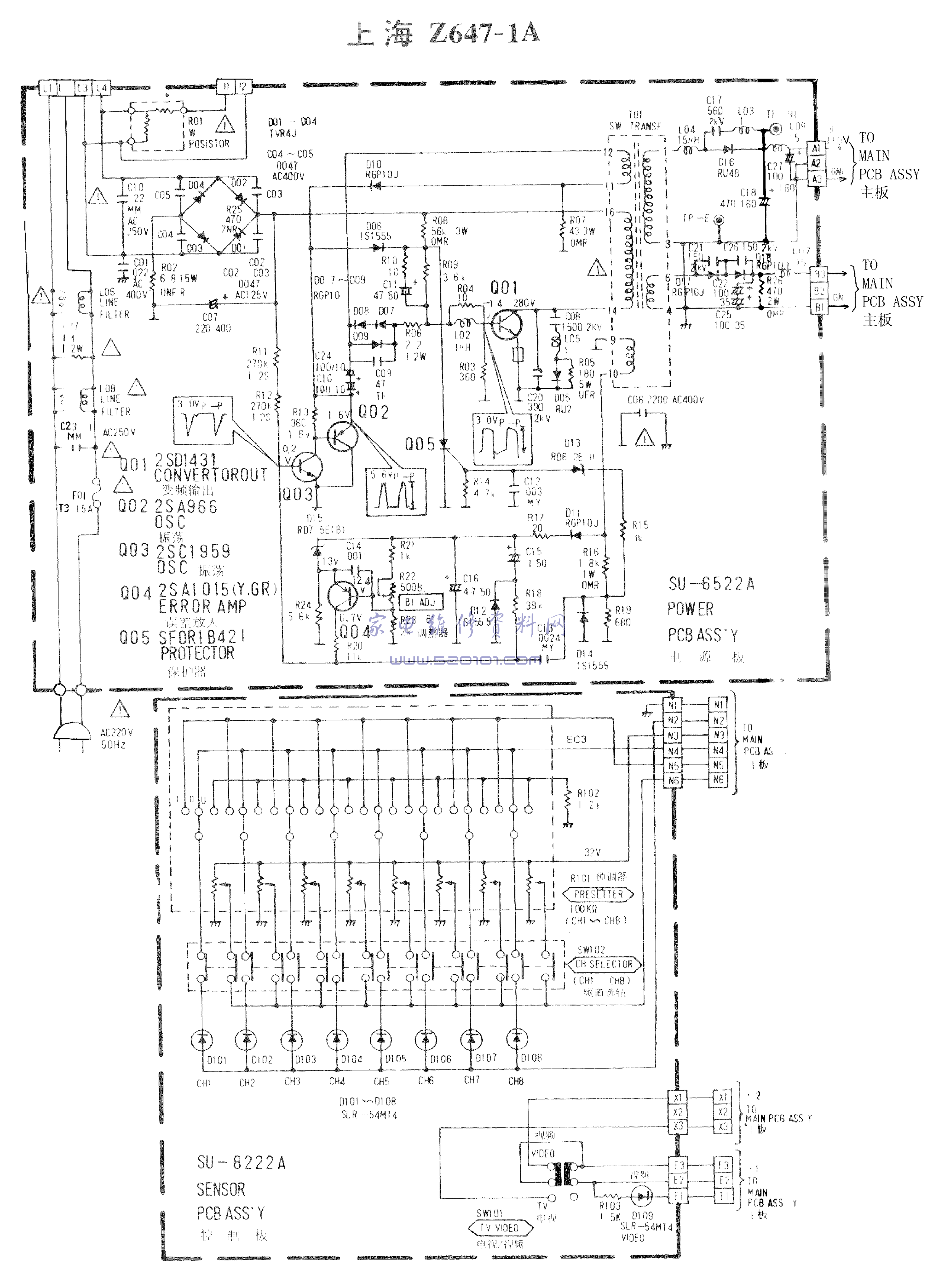 JVC 7695VGXR彩电图纸-0