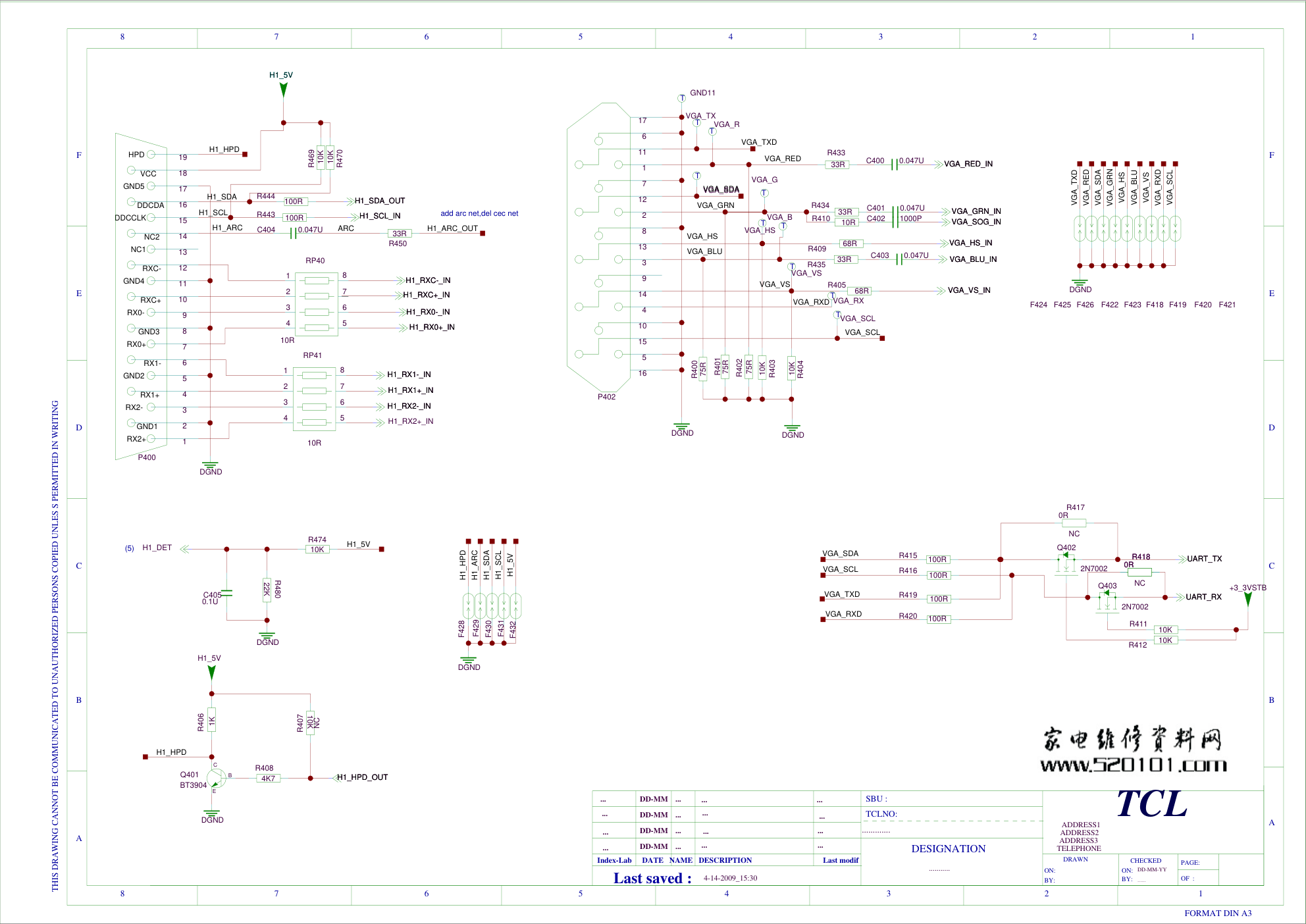 TCL MS81L机芯电路原理图-3 TCL MS81L机芯电路原理图-3