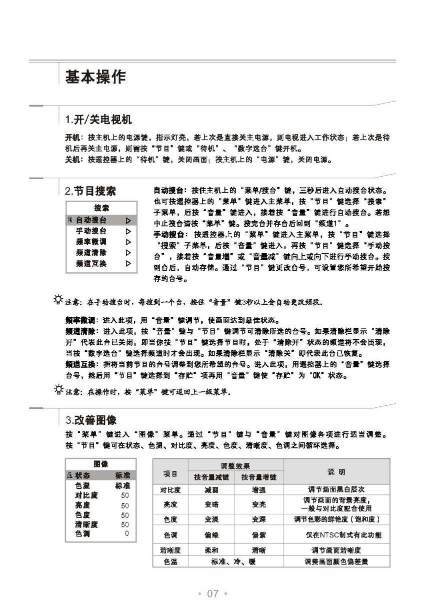 乐华21V3彩电使用说明书-7 乐华21V3彩电使用说明书-7