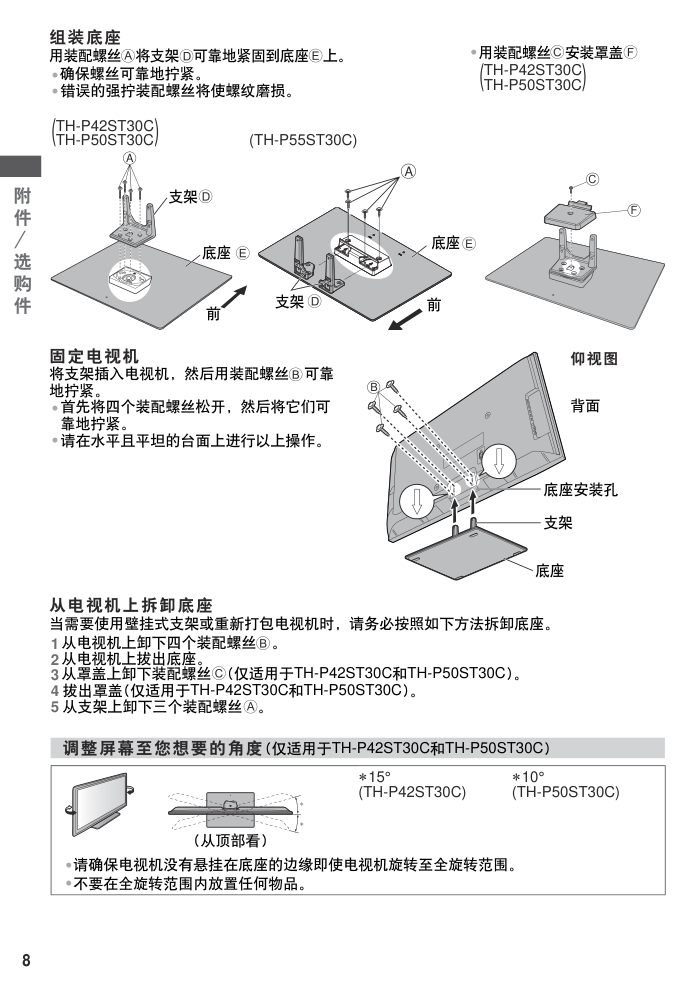 松下TH-P55ST30C等离子彩电使用说明书-7 松下TH-P55ST30C等离子彩电使用说明书-7