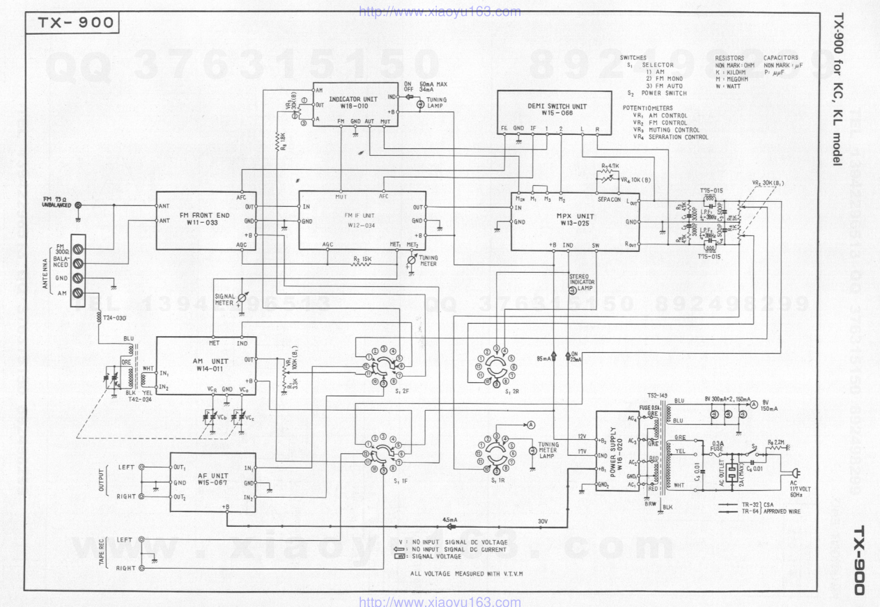 先锋PIONEER TX-900电路图-2