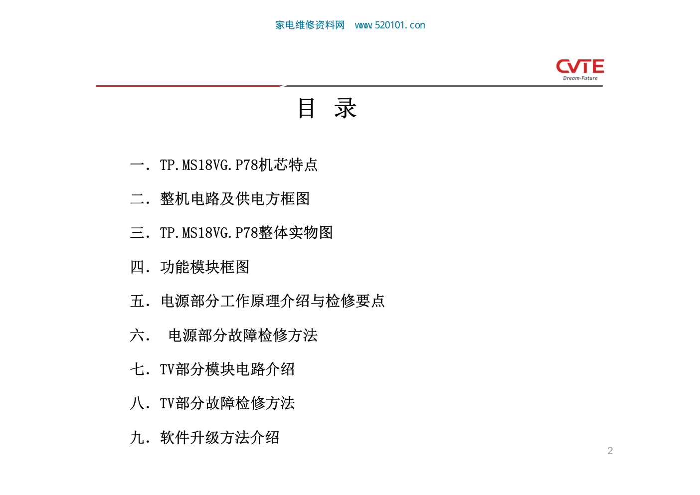 TCL TP.MS18VG.P78 BC机芯(3MS82AX)维修手册-1 TCL TP.MS18VG.P78 BC机芯(3MS82AX)维修手册-1