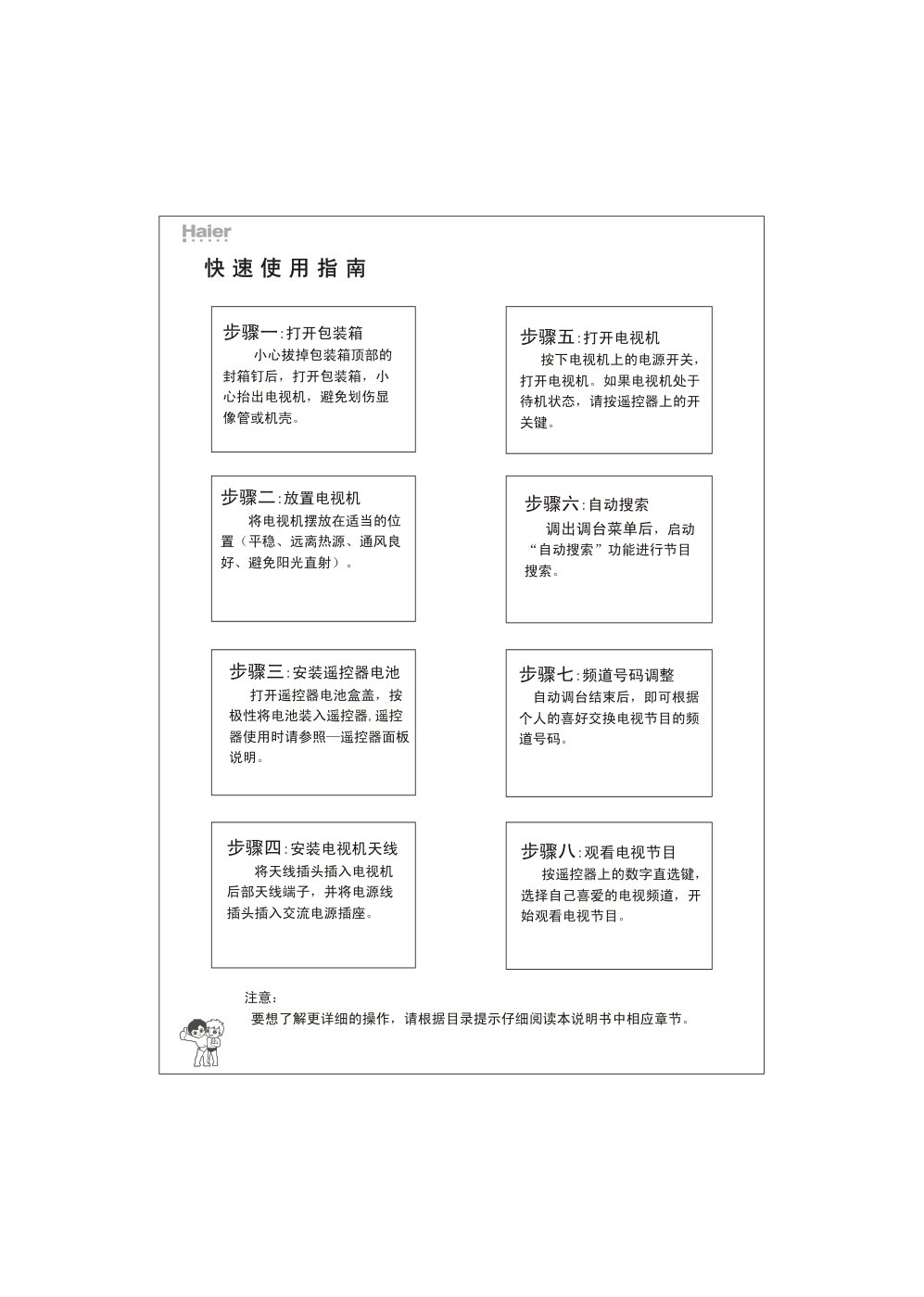 海尔29F7A-T彩电说明书-3 海尔29F7A-T彩电说明书-3