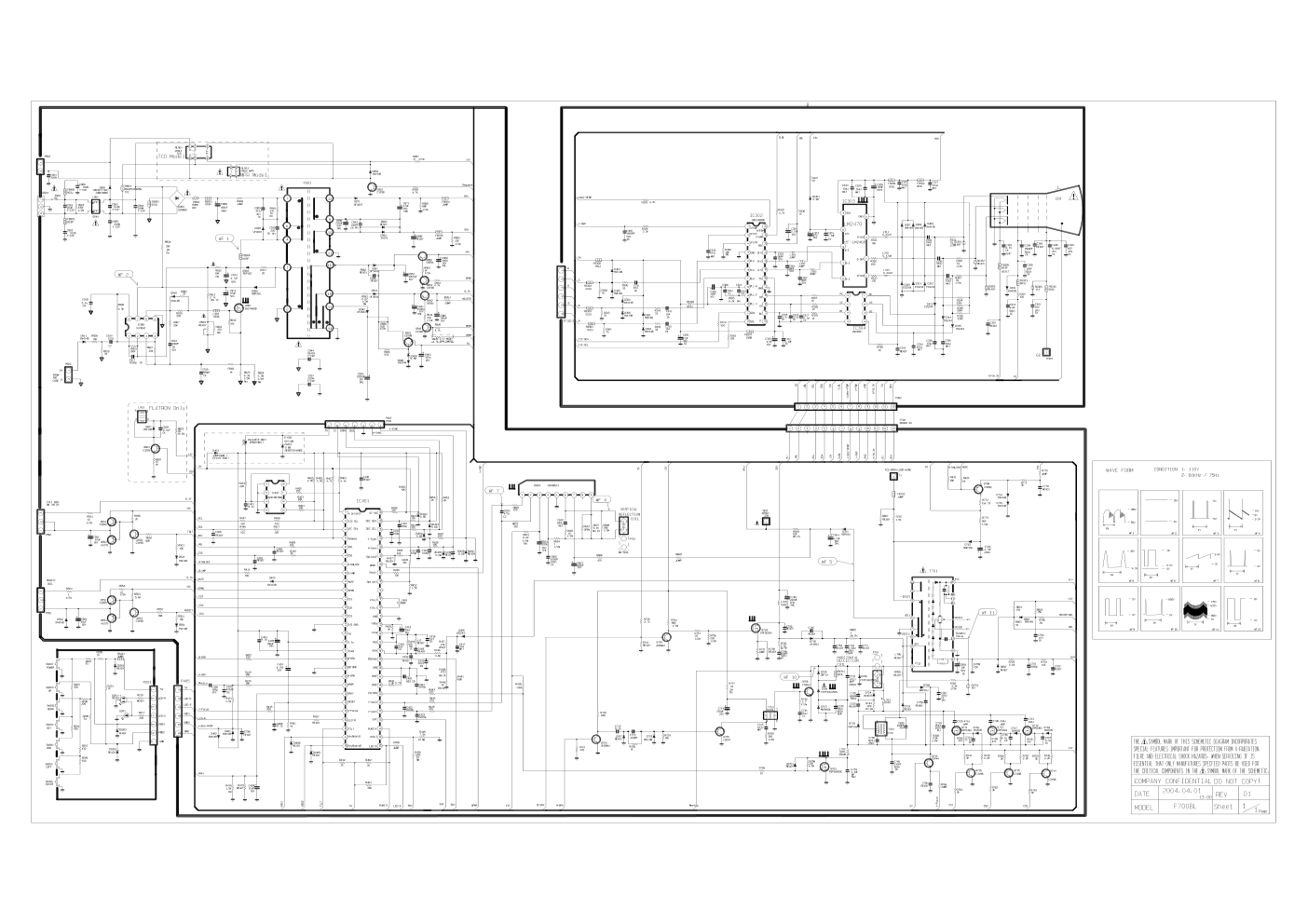 LG F700BL显示器电路原理图-0 LG F700BL显示器电路原理图-0