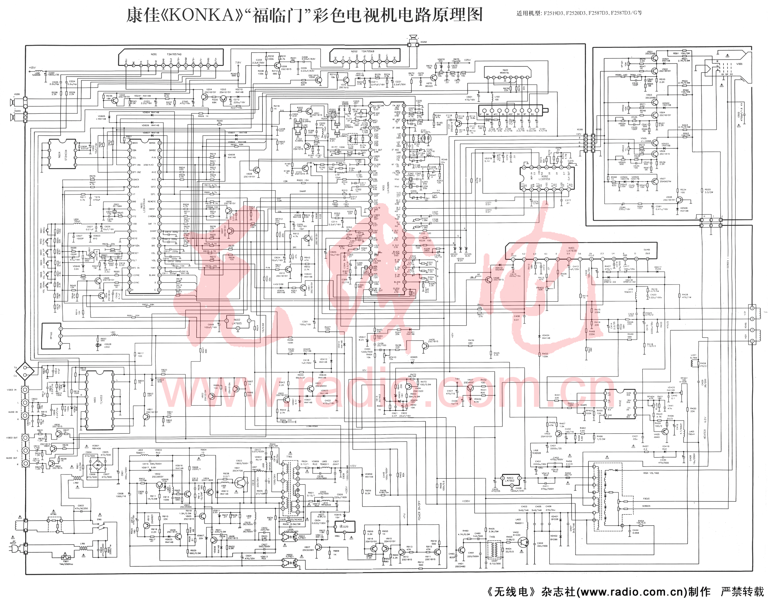 康佳F2519D3.F2520D3.F2587D3型机图纸-0 康佳F2519D3.F2520D3.F2587D3型机图纸-0