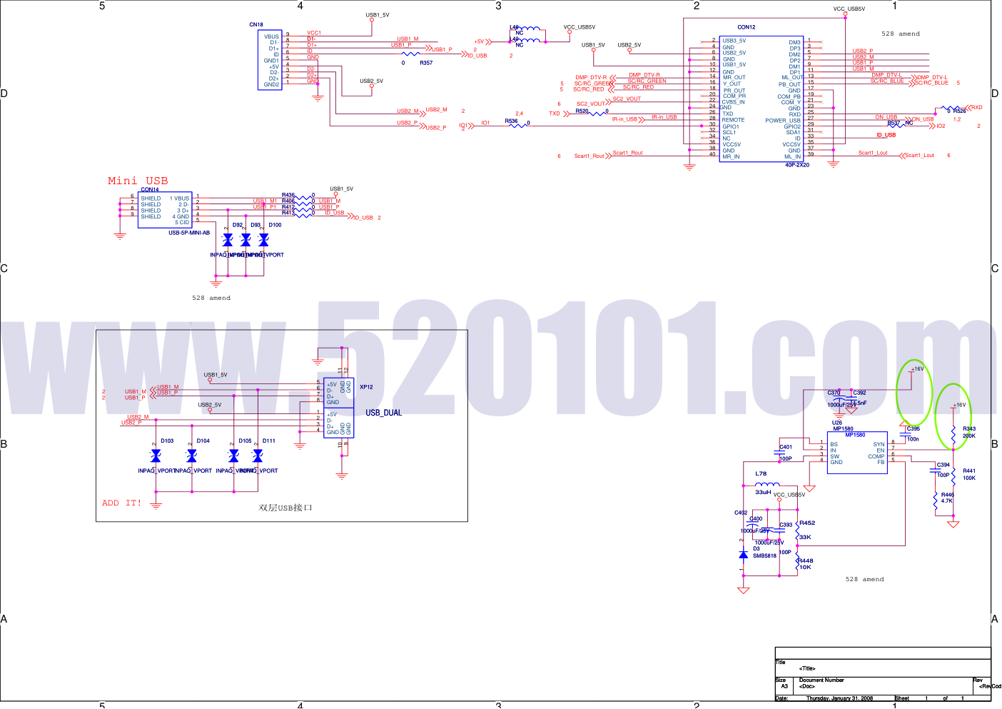 海信等离子TPW32V69型彩色电视接收机电路原理图-2