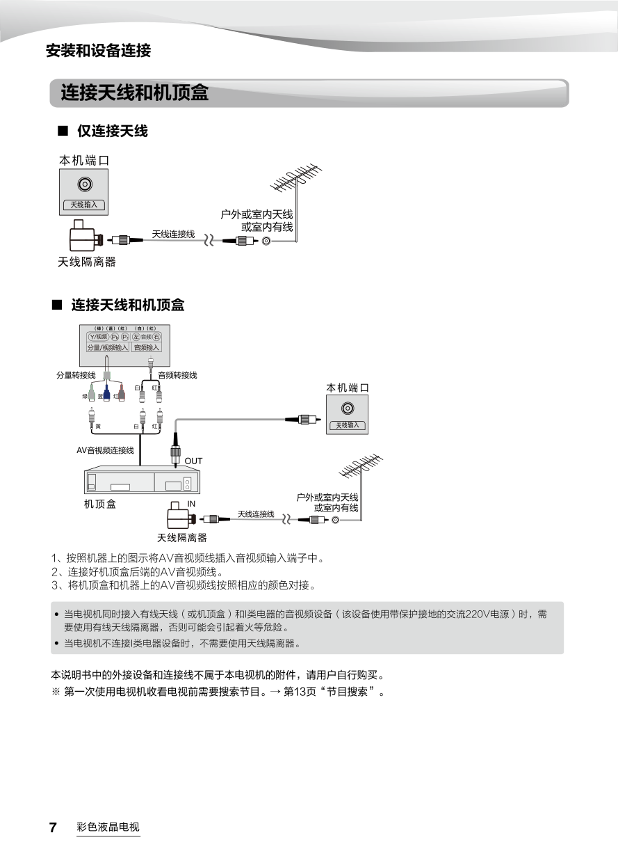 海尔U40H7液晶彩电使用说明书-7 海尔U40H7液晶彩电使用说明书-7