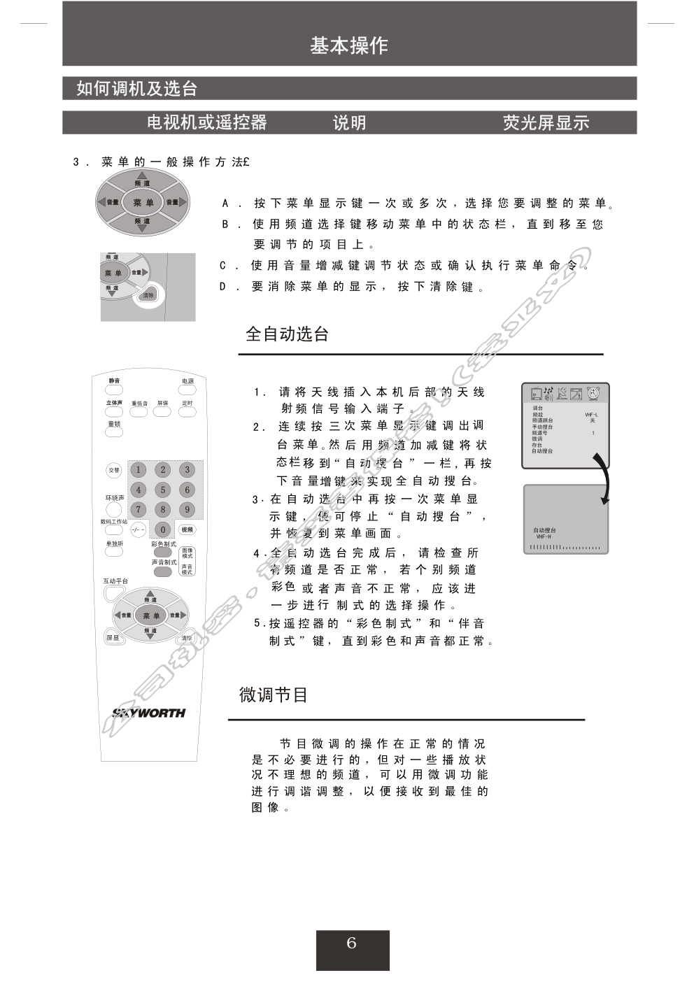 创维29YP9000(5P30机芯)彩电使用说明书-6