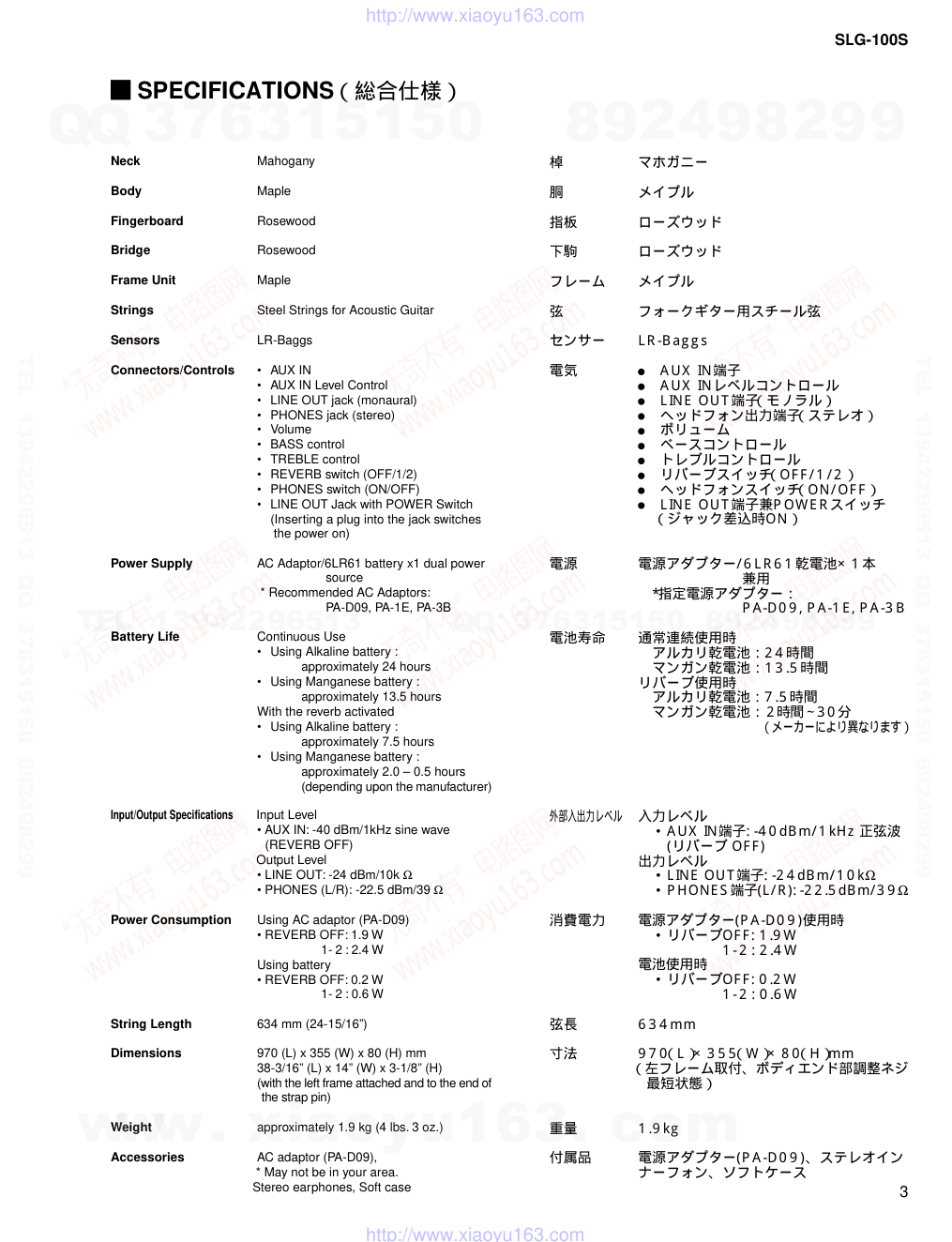 雅马哈YAMAHA SLG-100S音响电路图-2 雅马哈YAMAHA SLG-100S音响电路图-2