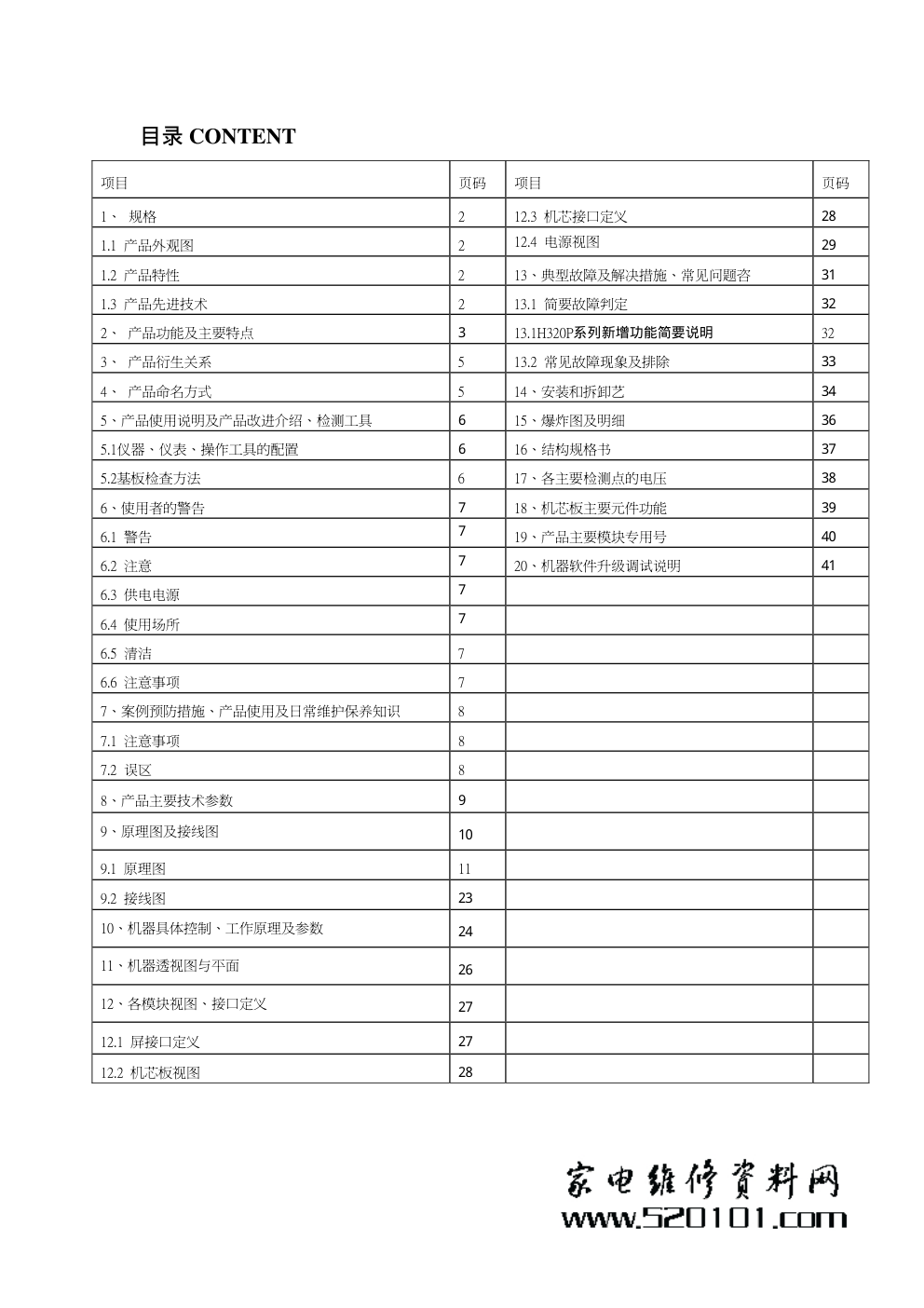 海尔LE48A700K液晶电视（MST6I981机芯）电路原理图-1