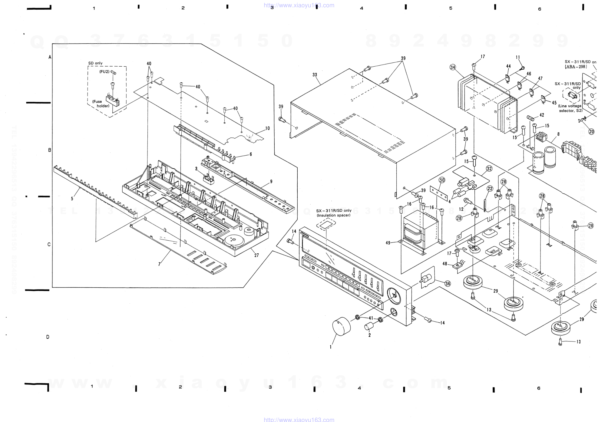 先锋PIONEER SX-301电路图-4