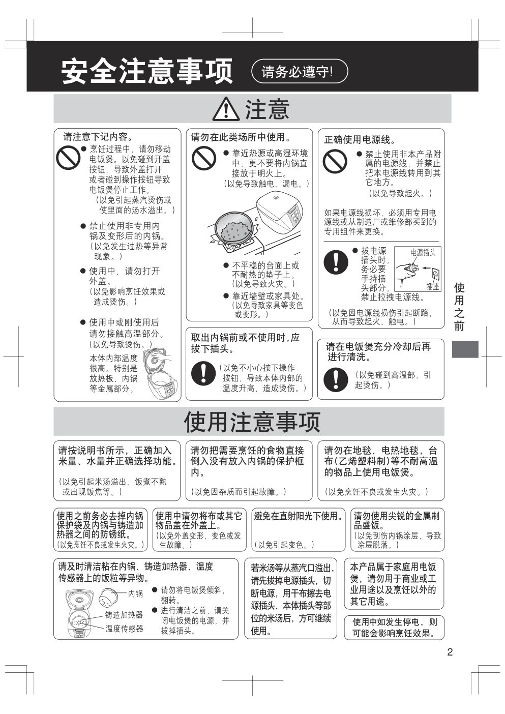 东芝电视机TH-P60S30C使用说明书-2
