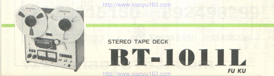 先锋PIONEER RT-1011L音响电路图-0 先锋PIONEER RT-1011L音响电路图-0