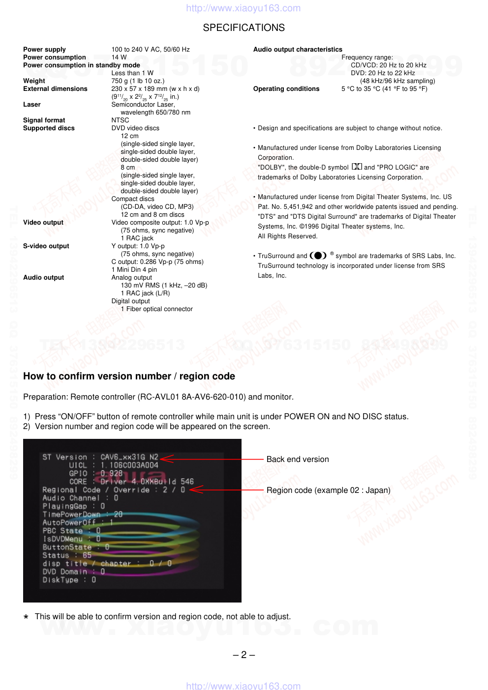 爱华AIWA XD-DV10U DVD播放器电路图-1