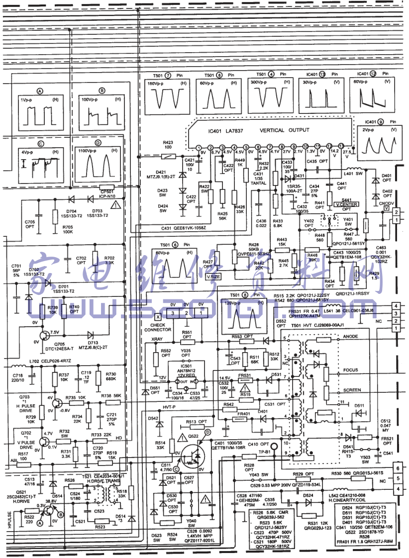 JVC AV-218PE彩电图纸-5 JVC AV-218PE彩电图纸-5