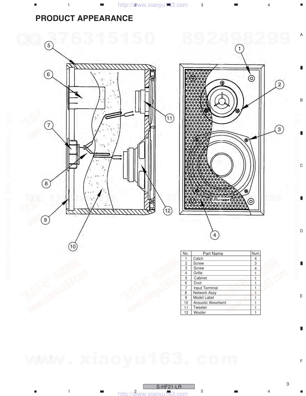 先锋PIONEER S-HF21-LRXTWUC电路图-2 先锋PIONEER S-HF21-LRXTWUC电路图-2