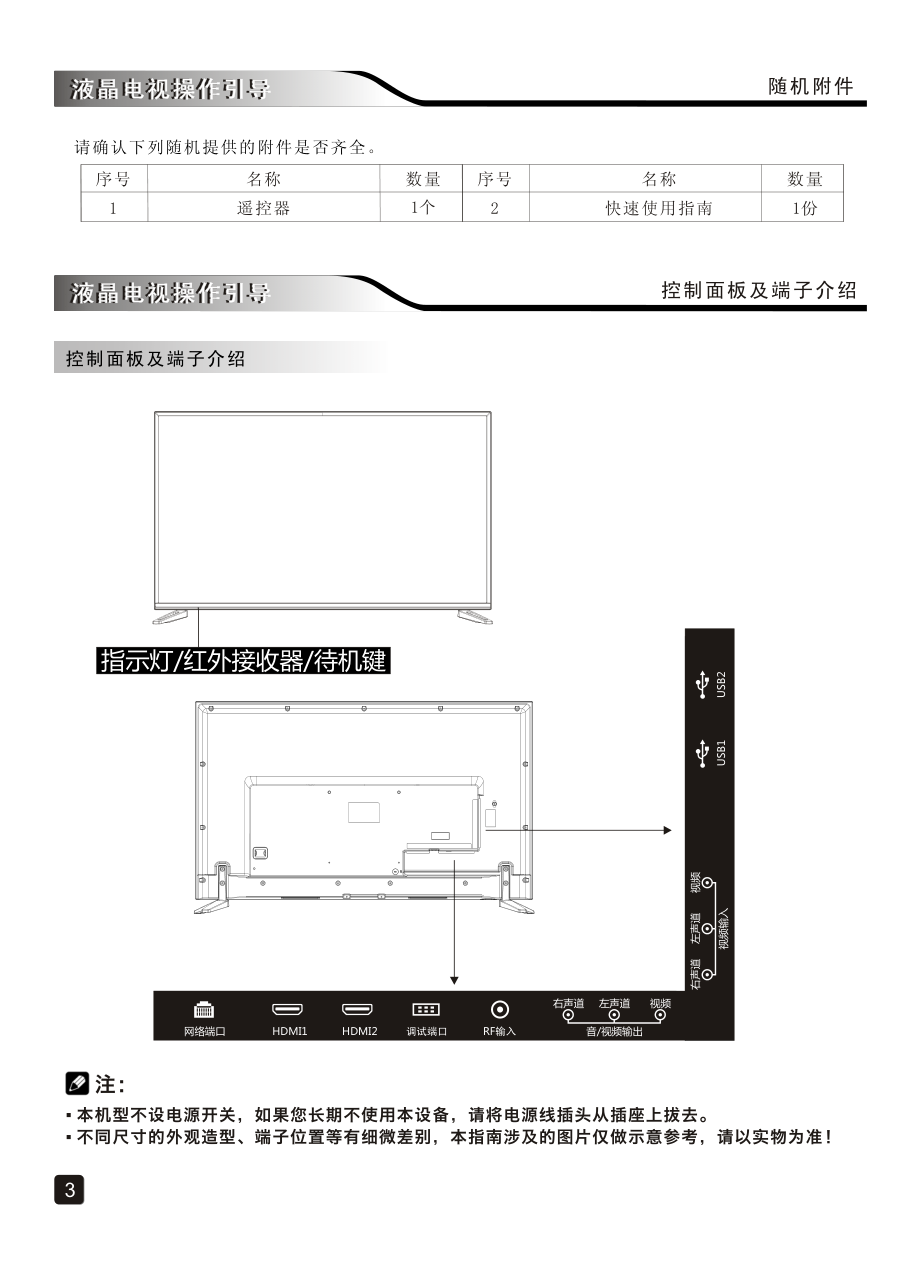 创维49E6090(8H83机芯)液晶彩电使用说明书-4 创维49E6090(8H83机芯)液晶彩电使用说明书-4