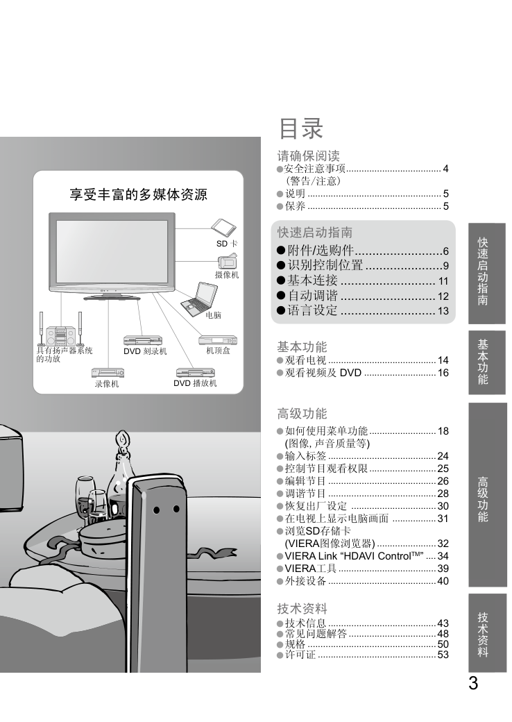 松下TH-L42S10C液晶彩电使用说明书-2 松下TH-L42S10C液晶彩电使用说明书-2