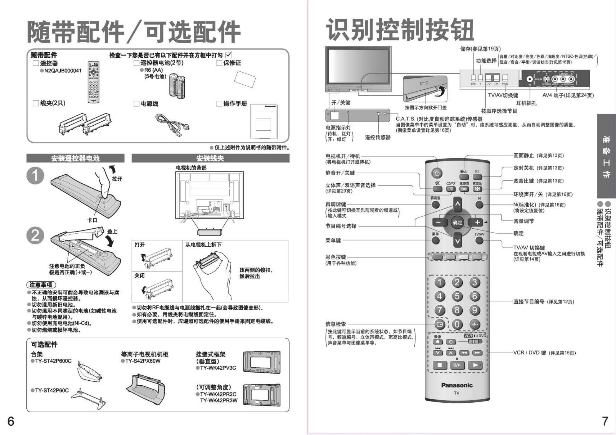 松下TH-42PV65C等离子彩电使用说明书-3