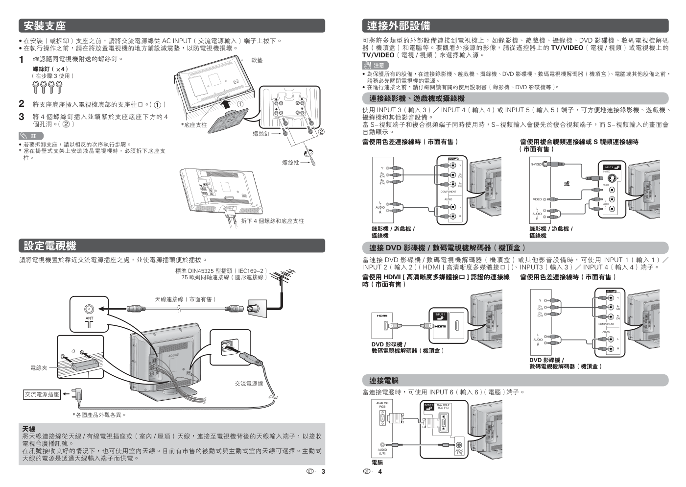 SHARP LC37A37M液晶彩色电视机使用说明书-1 SHARP LC37A37M液晶彩色电视机使用说明书-1
