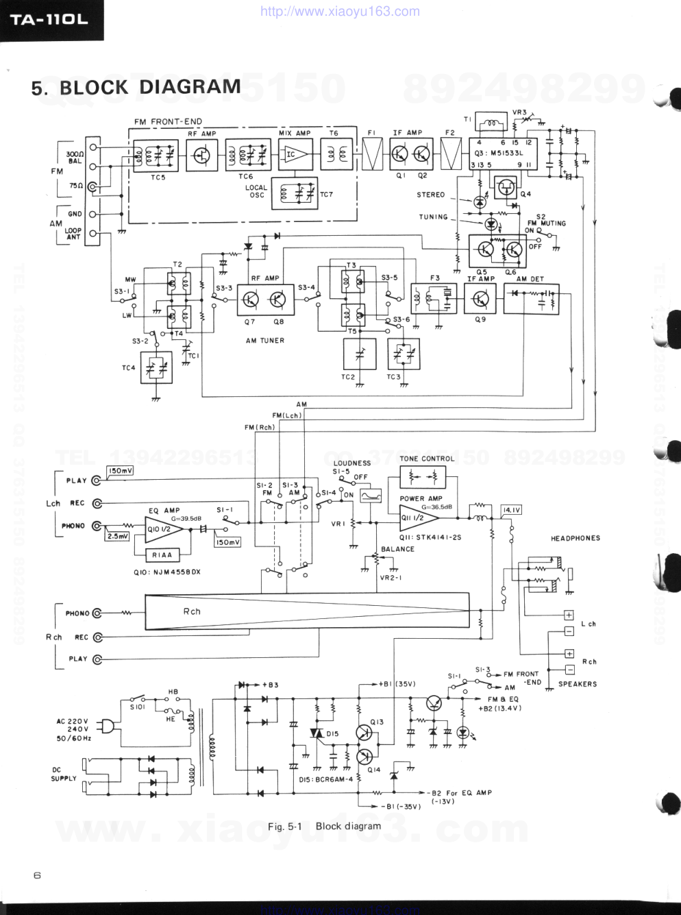 先锋PIONEER TA-110L电路图-2