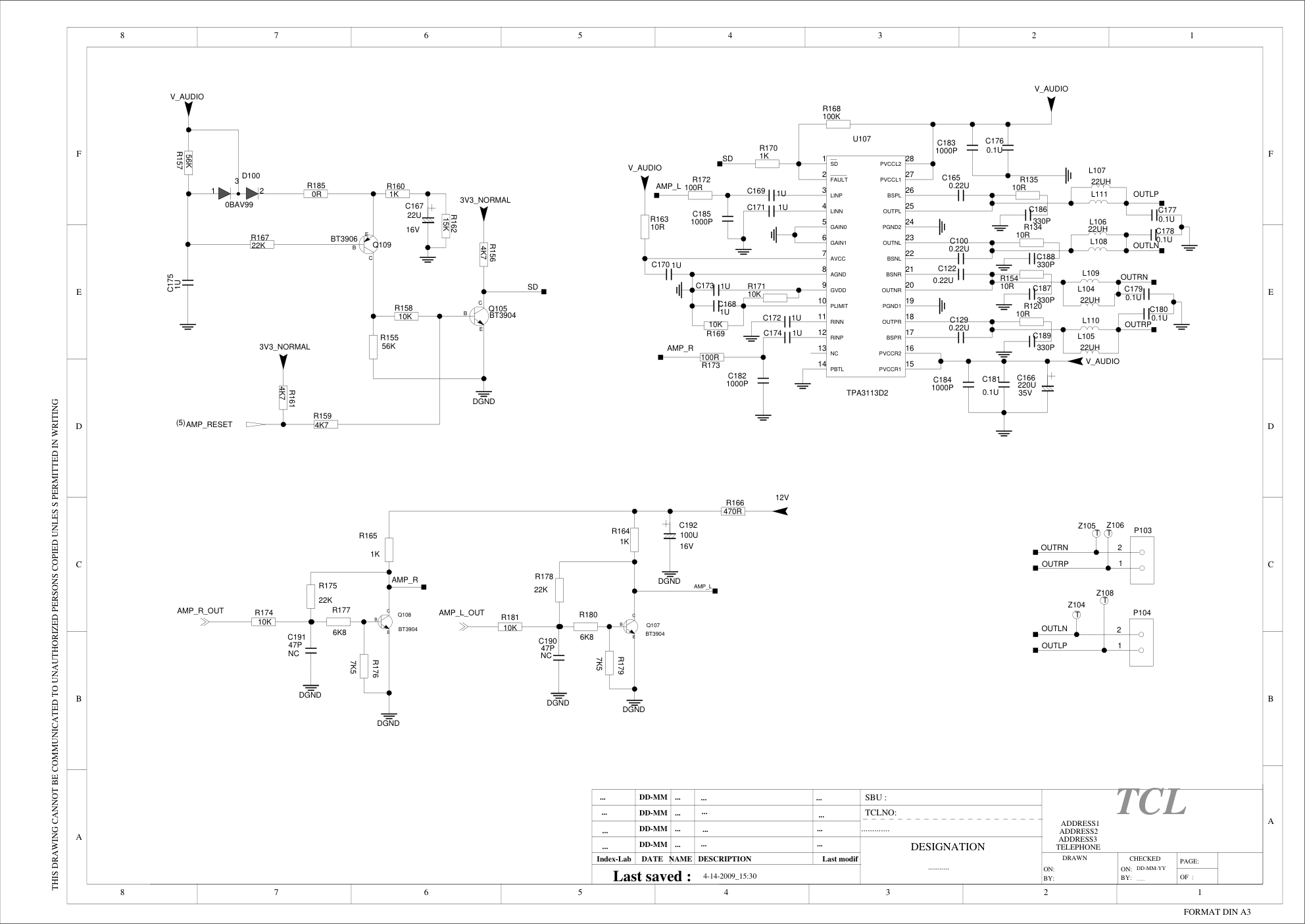 TCL L32F3320B液晶电视主板电路图-5 TCL L32F3320B液晶电视主板电路图-5