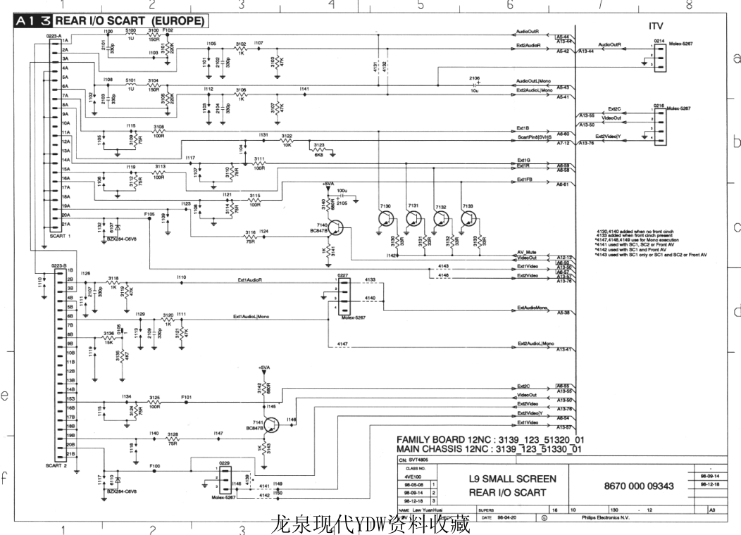 飞利浦 21PT1582_93R(L9.2)彩电原理图-8 飞利浦 21PT1582_93R(L9.2)彩电原理图-8