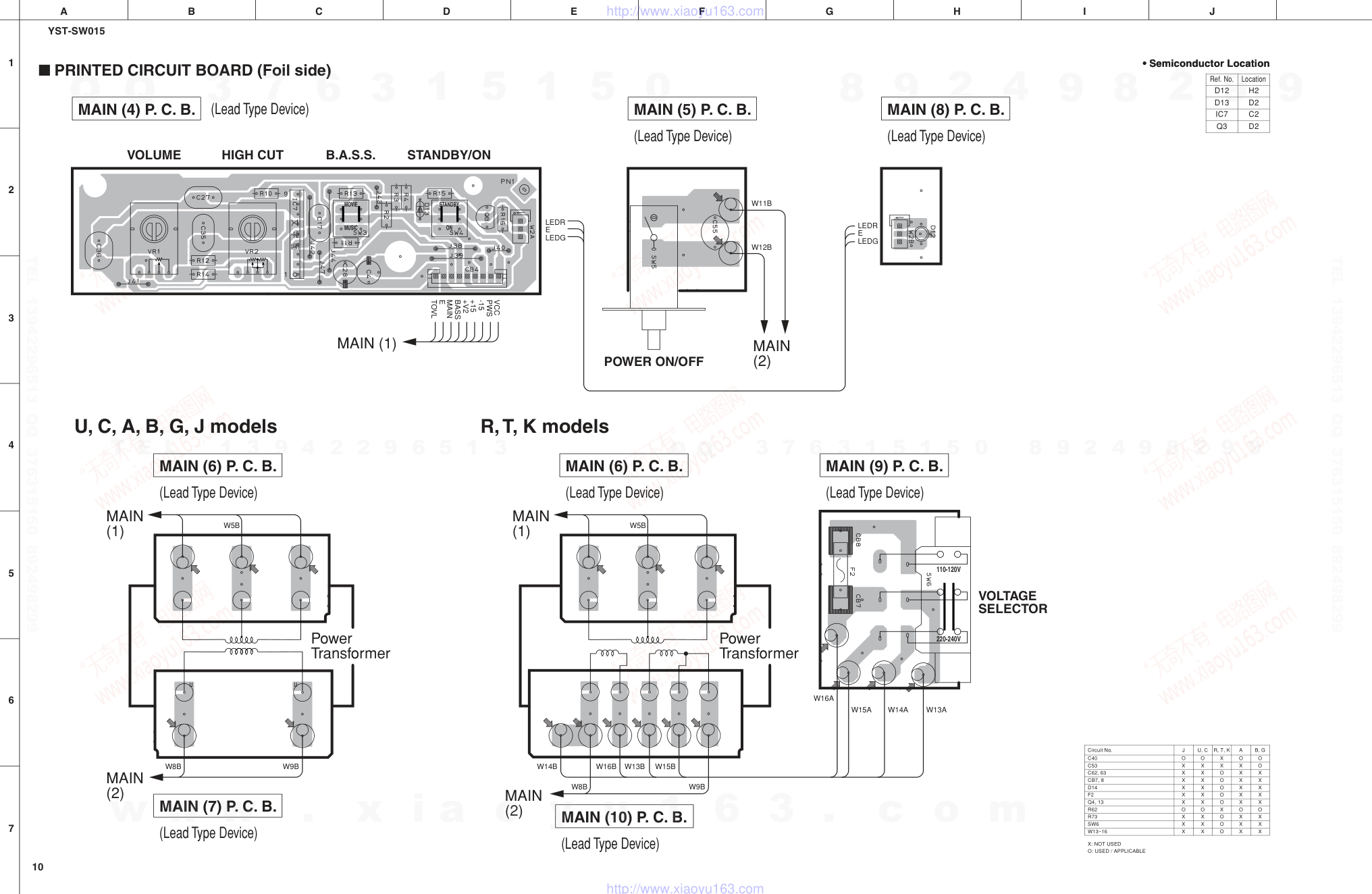 雅马哈YAMAHA YST-SW015音响电路图-9 雅马哈YAMAHA YST-SW015音响电路图-9