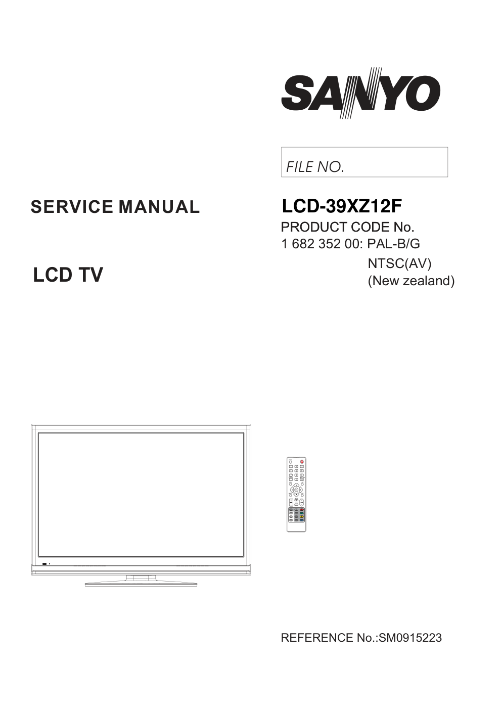 三洋LCD-39XZ12F液晶电视电路原理图-0 三洋LCD-39XZ12F液晶电视电路原理图-0