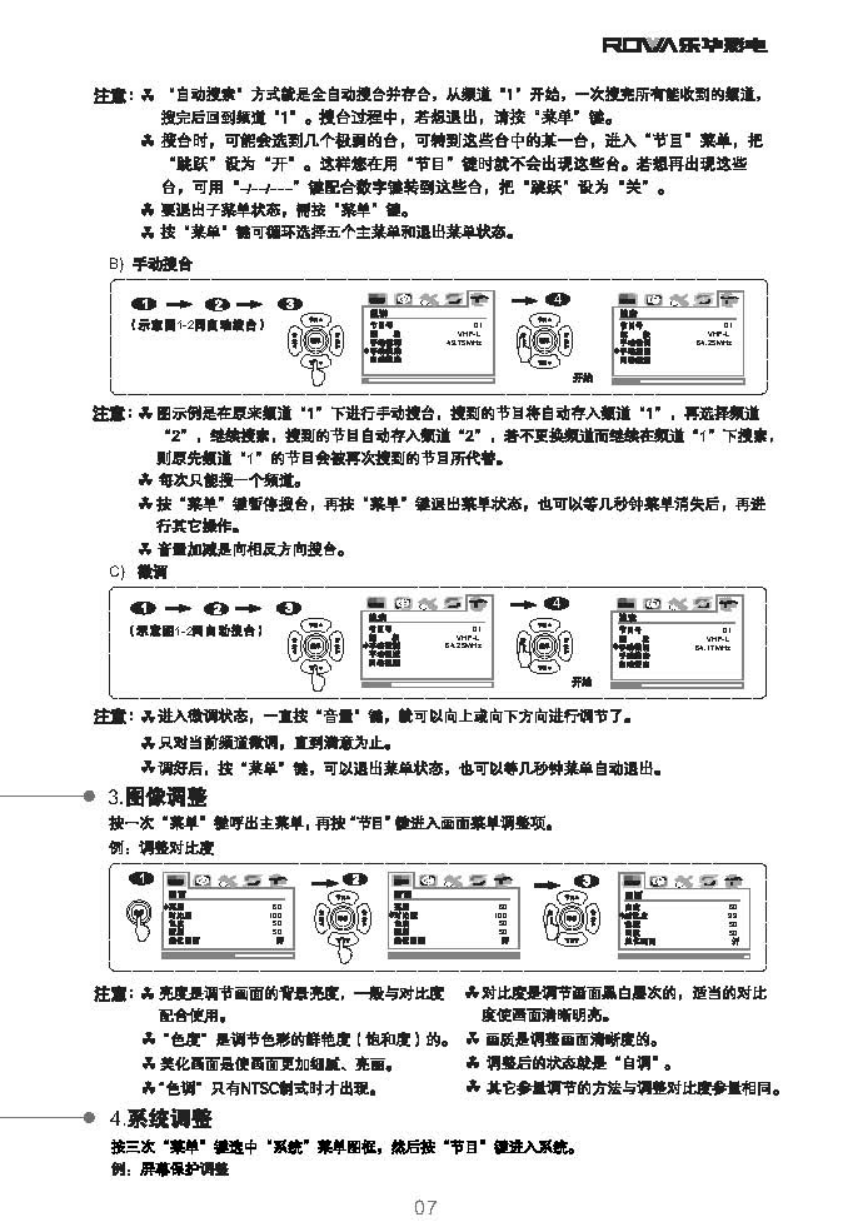 乐华21T8S彩电使用说明书-7