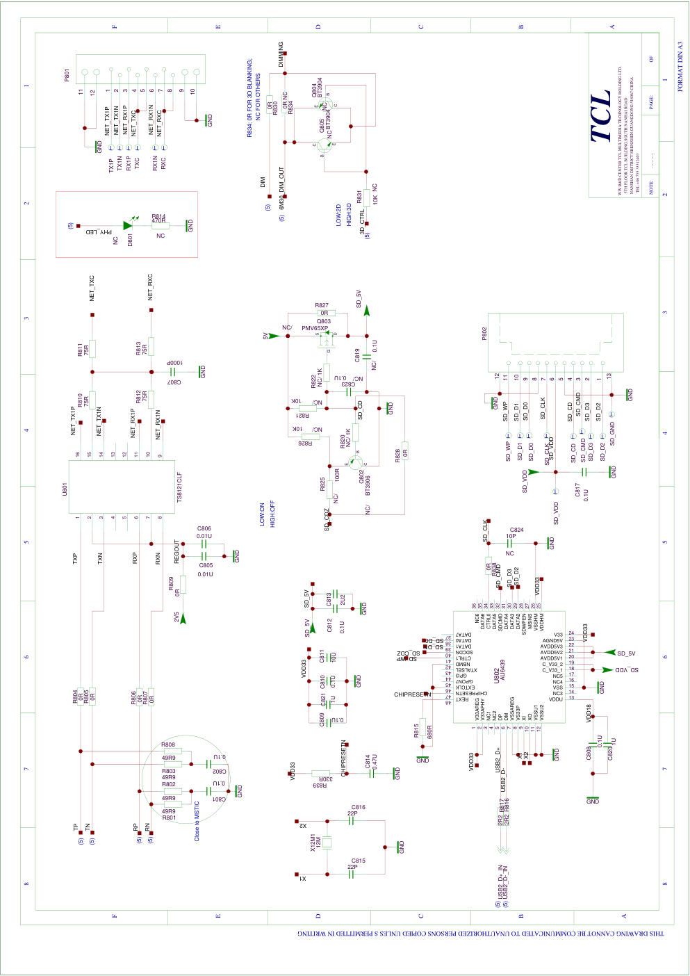 TCL 01-MS99L0-MAA2XG主板电路原理图-8 TCL 01-MS99L0-MAA2XG主板电路原理图-8
