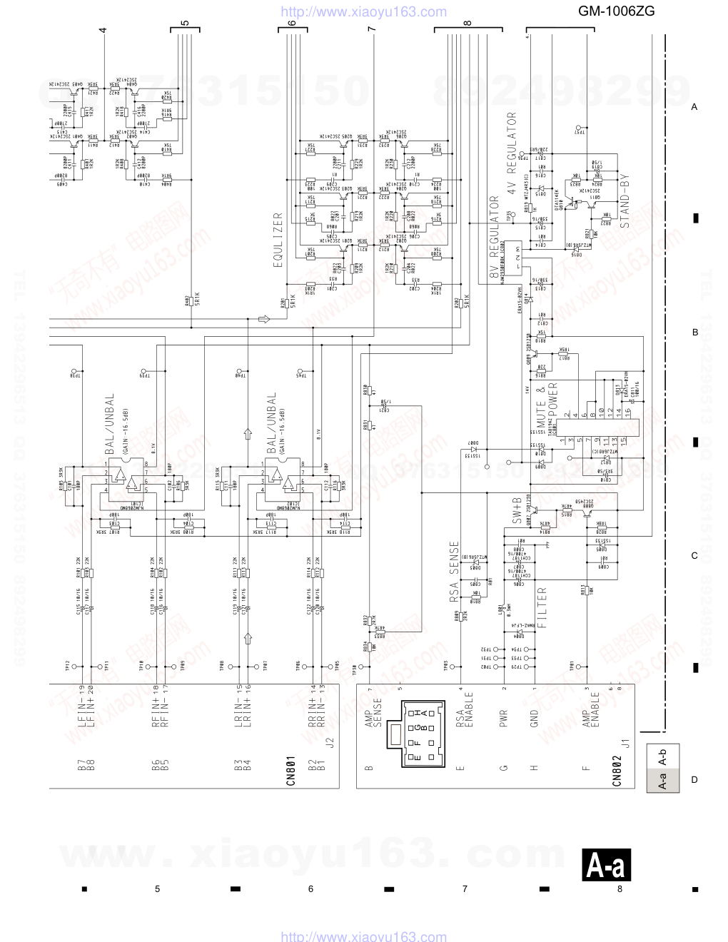 先锋PIONEER GM-1006ZG音响电路图-3