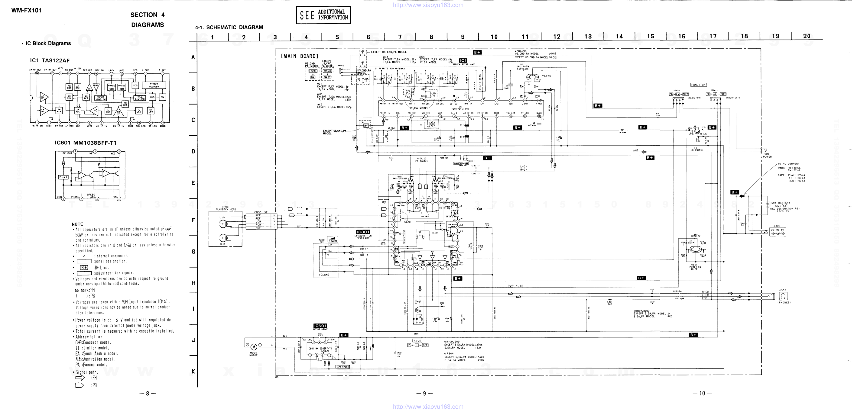 索尼SONY WM-FX101电路图-5 索尼SONY WM-FX101电路图-5