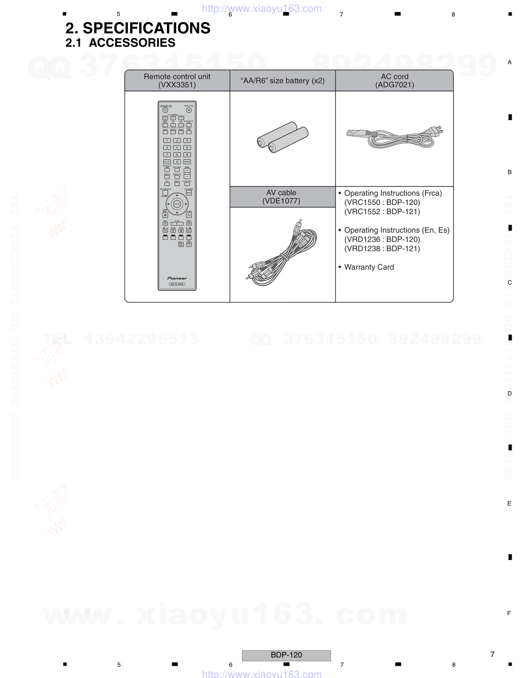 先锋PIONEER BDP-121音响电路原理图-6 先锋PIONEER BDP-121音响电路原理图-6