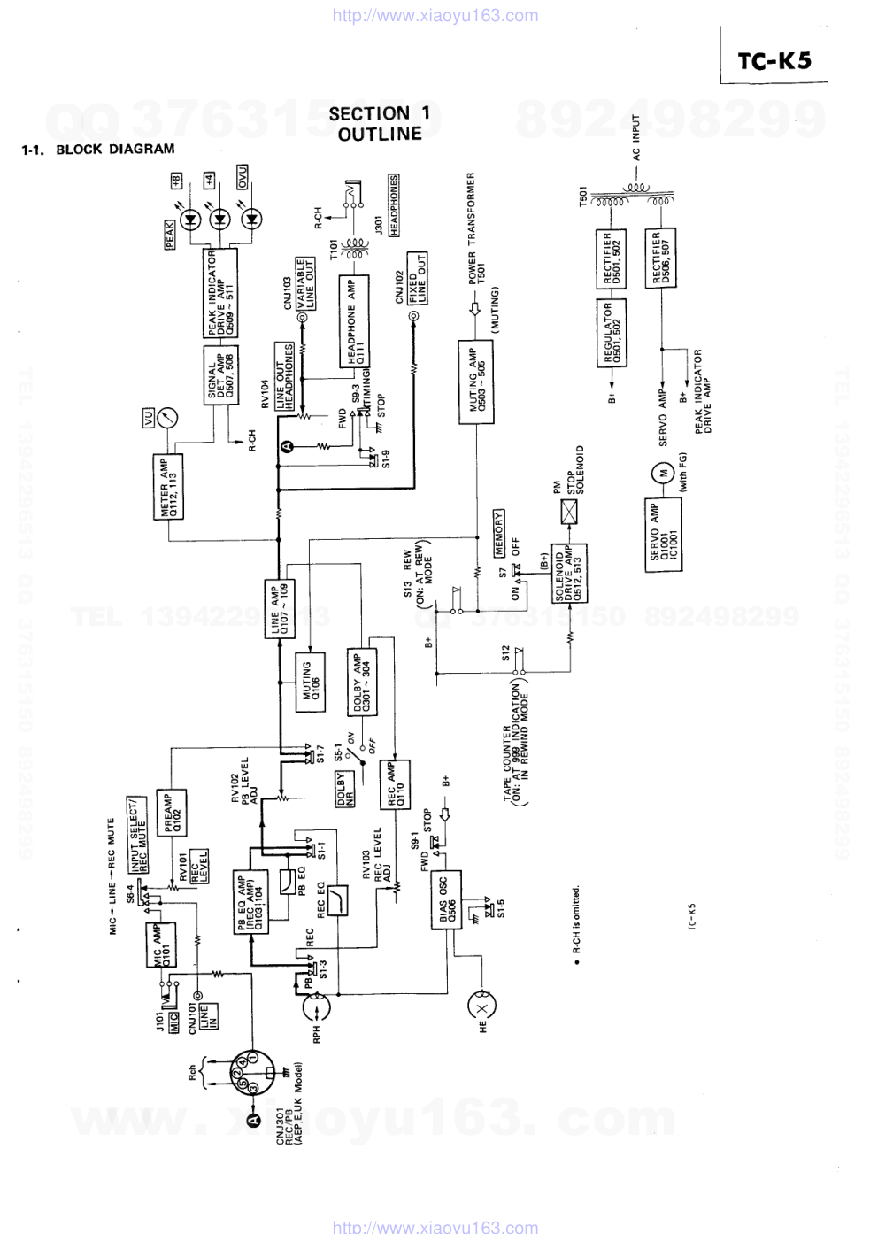 索尼SONY TC-K5电路图-2