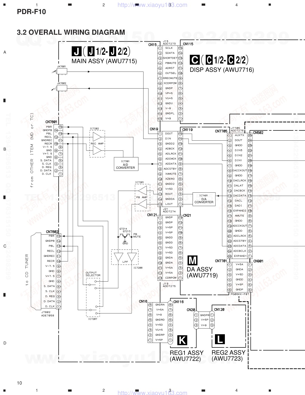 先锋PIONEER PDR-F10音响电路图-9 先锋PIONEER PDR-F10音响电路图-9