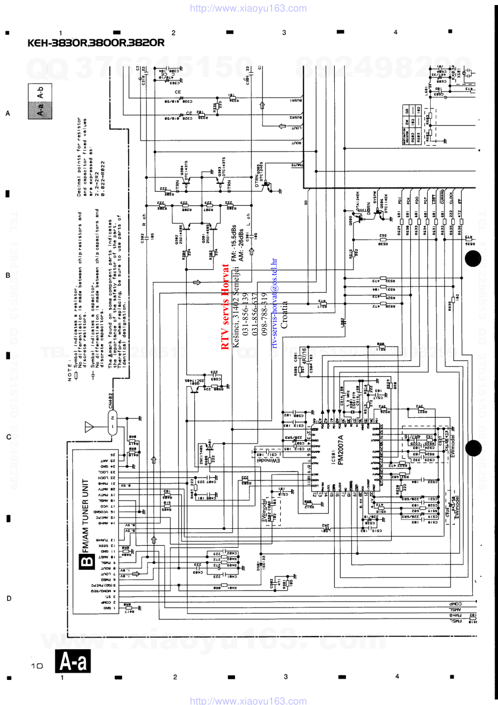 先锋PIONEER KEH-3820R音响电路图-9