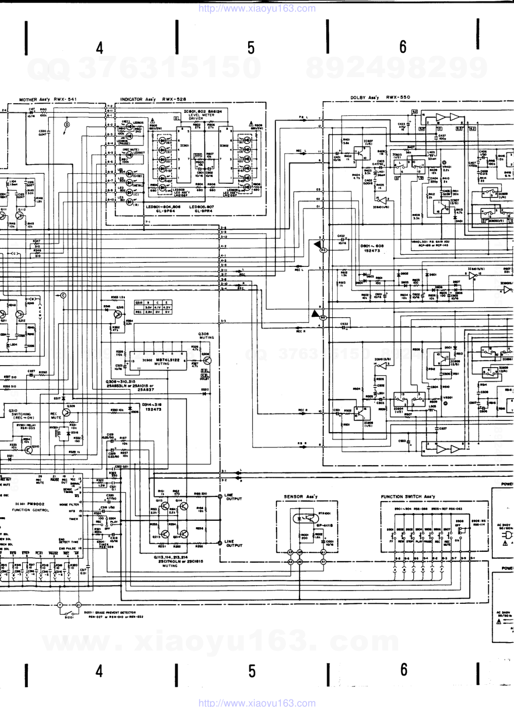 先锋PIONEER CT-5HE电路图-3 先锋PIONEER CT-5HE电路图-3