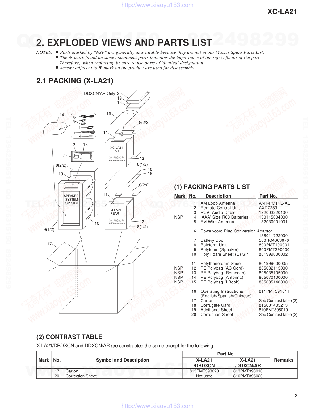 先锋PIONEER XC-LA21电路图-2 先锋PIONEER XC-LA21电路图-2